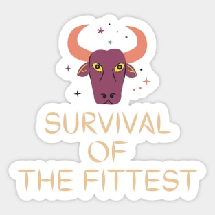 Survival of the fittest Sticker